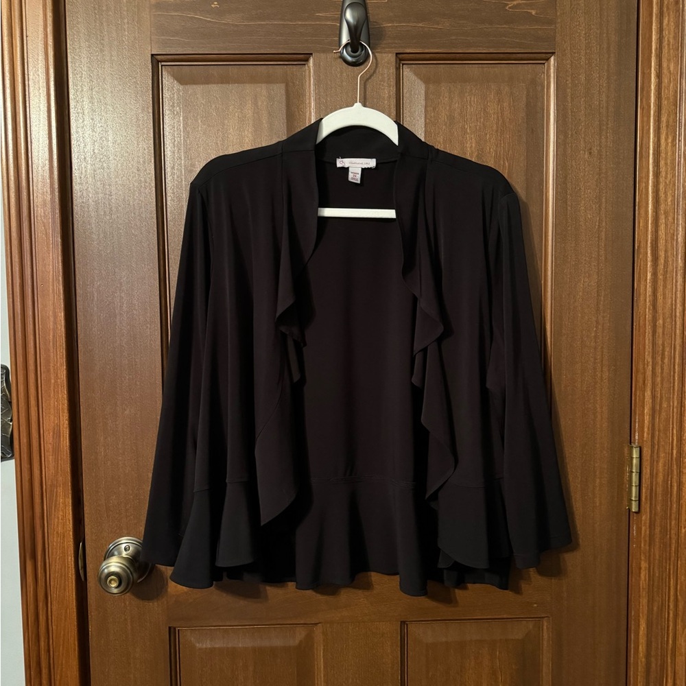 EUC Dress Barn cropped jacket/overpiece 2X
